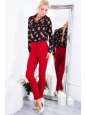 Elegant red trousers MP44422 - Online store - Boutique